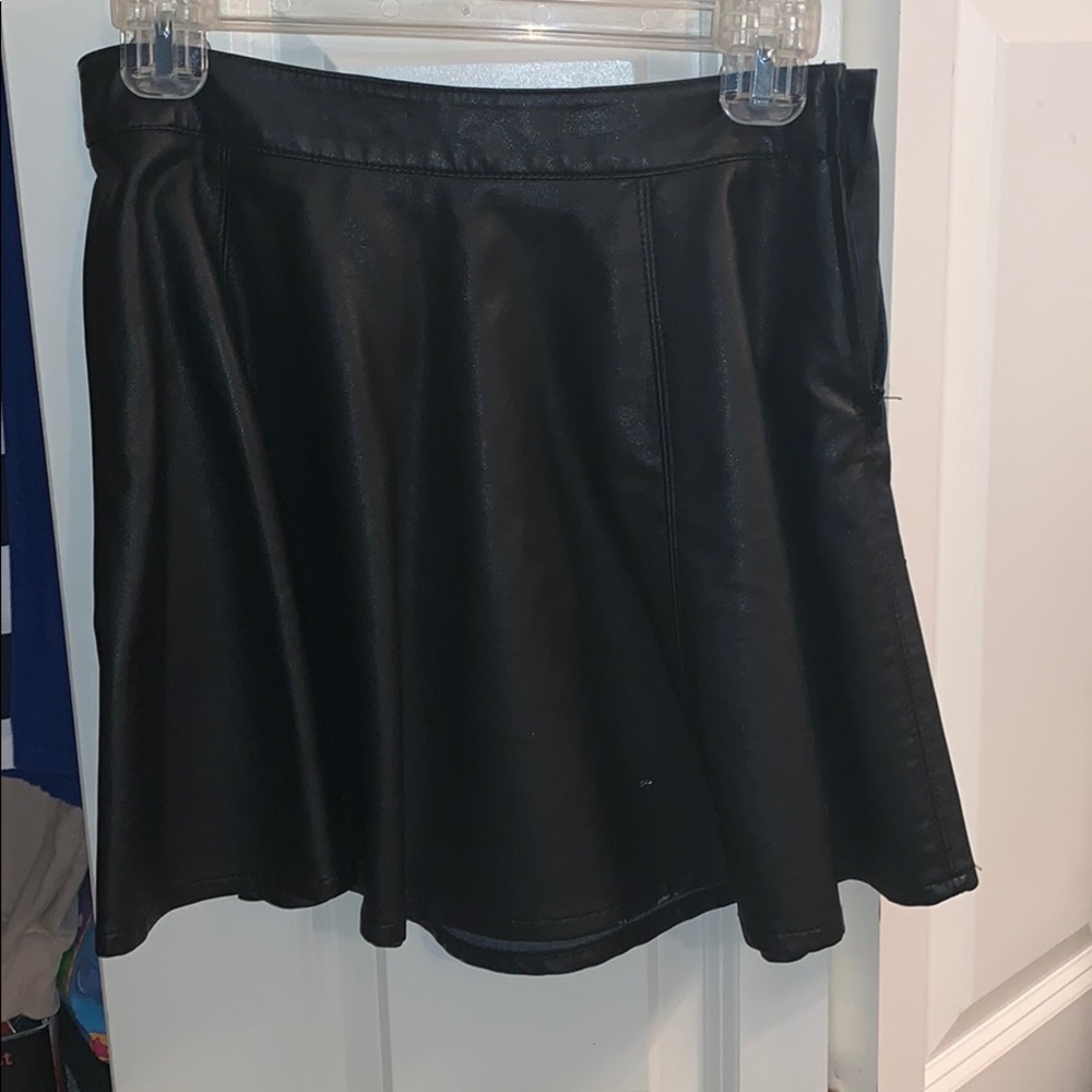 H&M Faux Leather Mini Skirt!